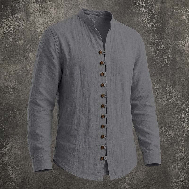 Tomás | Camisa Casual de Cuello Mao