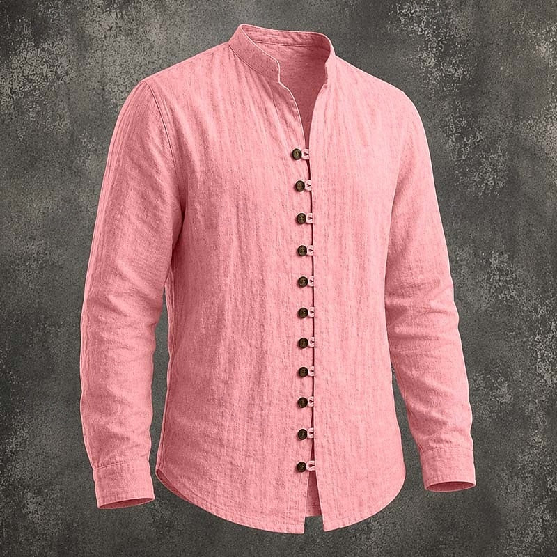 Tomás | Camisa Casual de Cuello Mao