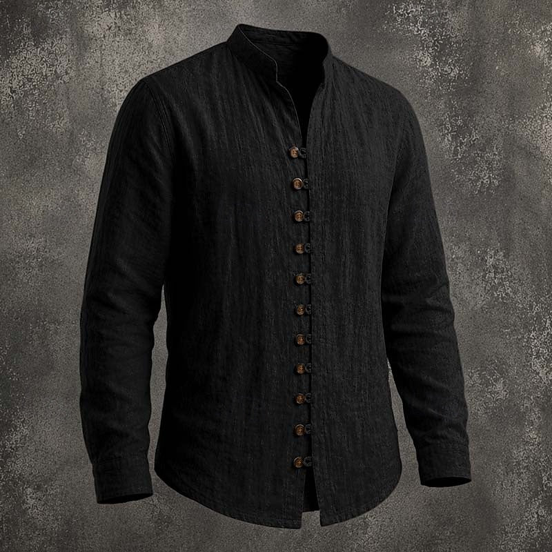 Tomás | Camisa Casual de Cuello Mao