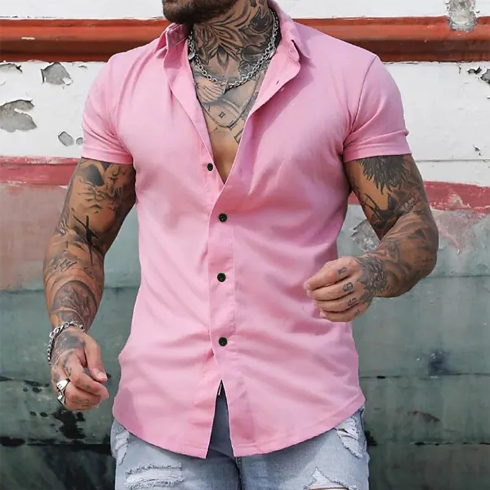 Tomás | Camisa de Manga Corta de Corte Entallado