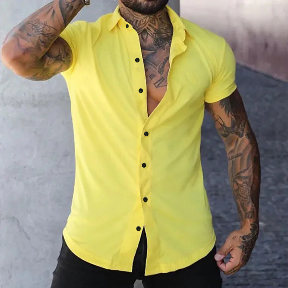Tomás | Camisa de Manga Corta de Corte Entallado