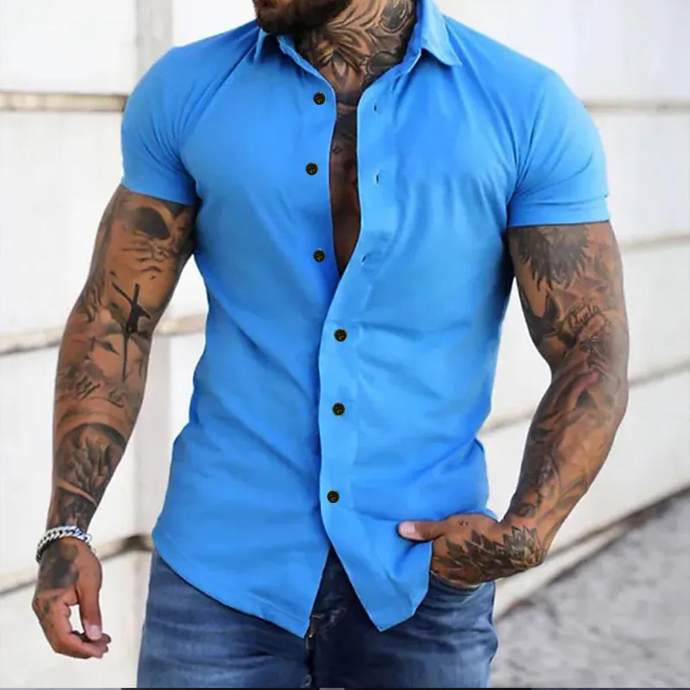 Tomás | Camisa de Manga Corta de Corte Entallado