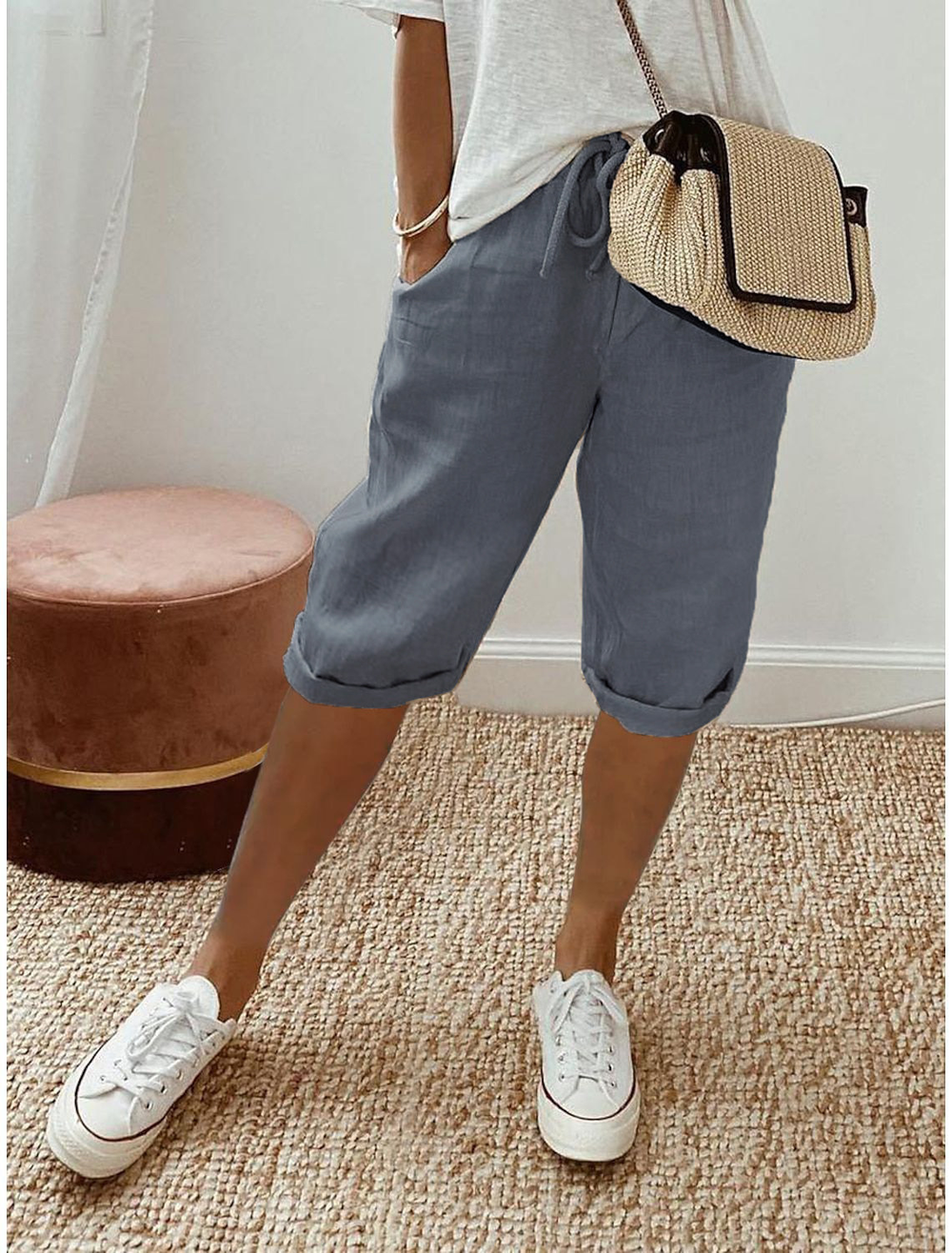 Valentina | Pantalón Capri de Corte Relajado