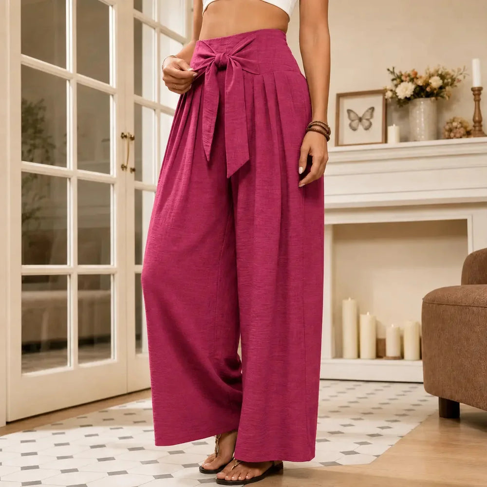 Valentina | Pantalón de Pierna Ancha y Tiro Alto