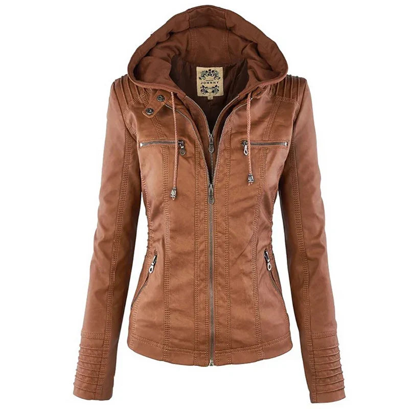 Ximena | Chaqueta de Piel Sintética Resistente al Agua