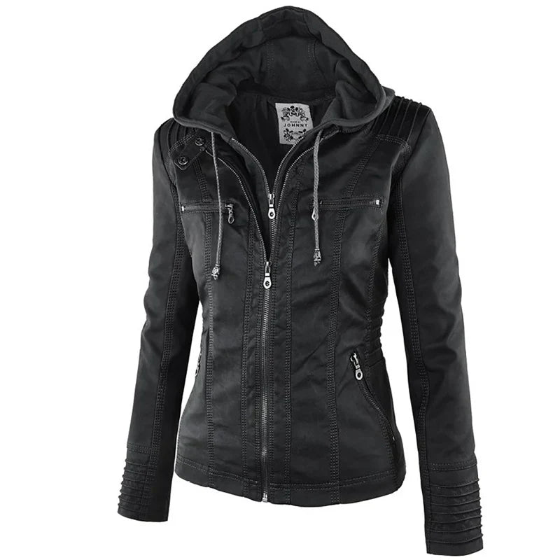 Ximena | Chaqueta de Piel Sintética Resistente al Agua