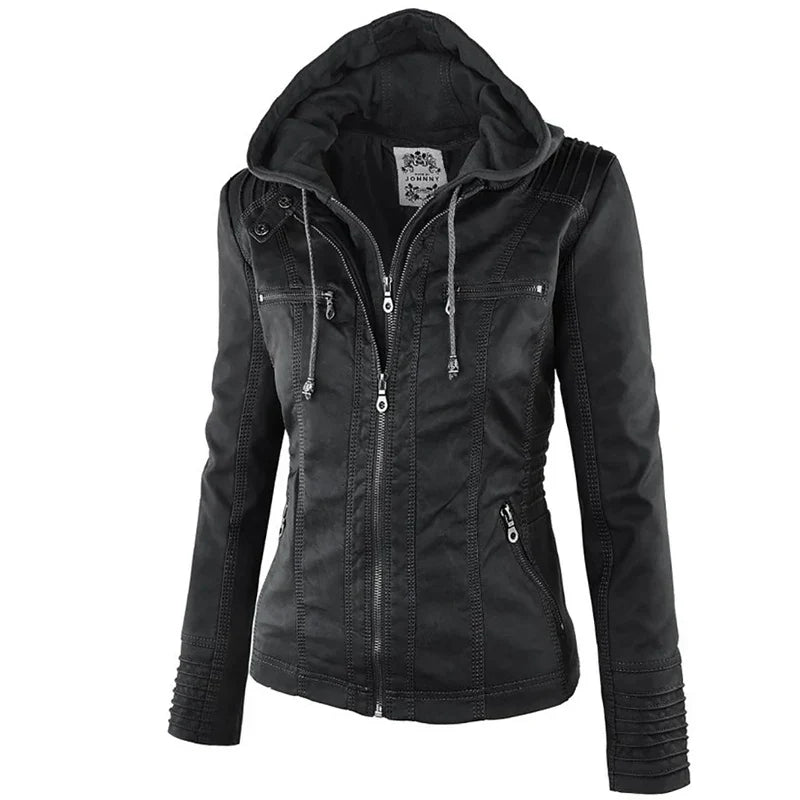 Ximena | Chaqueta de Piel Sintética Resistente al Agua