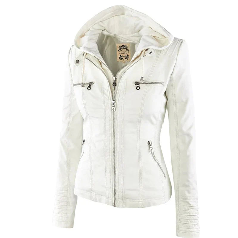Ximena | Chaqueta de Piel Sintética Resistente al Agua