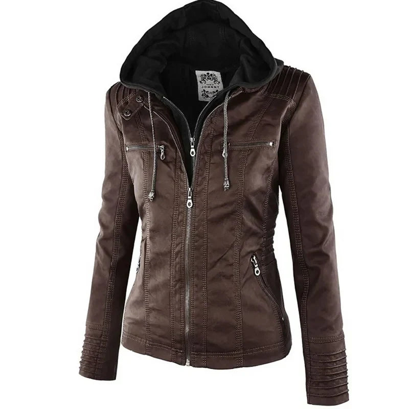 Ximena | Chaqueta de Piel Sintética Resistente al Agua